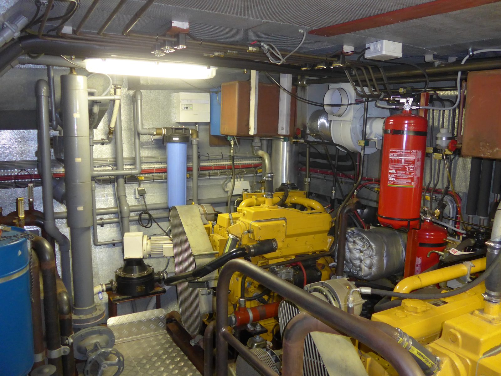 Visite technique en salle des machines